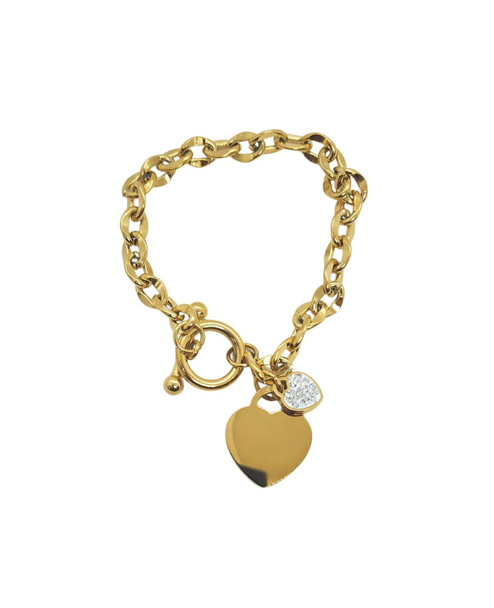 Ms Allure Spare My Heart Bracelet — gold-tone stainless steel bracelet with an elegant, feminine finish.