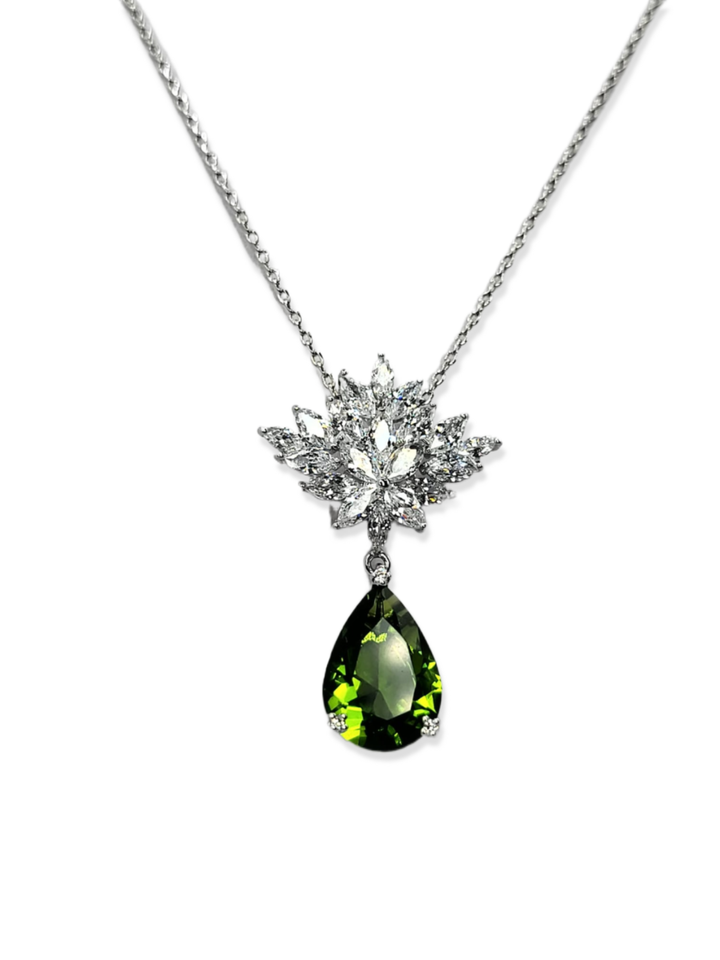 Ms Allure Feeling Proper Necklace — silver-tone cubic zirconia necklace with an elegant, feminine finish.