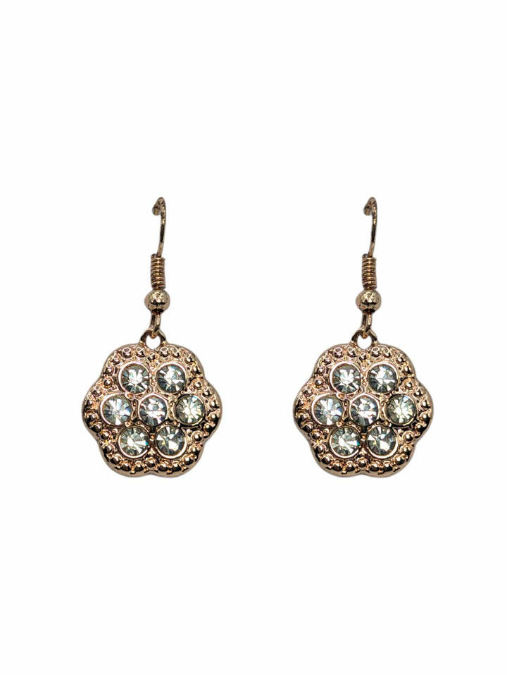 Ms Allure Divine Wisdom Earrings — gold-tone cubic zirconia earrings with an elegant, feminine finish.