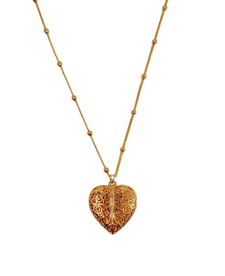 Ms Allure Love Story Necklace — gold-tone necklace with an elegant, feminine finish.