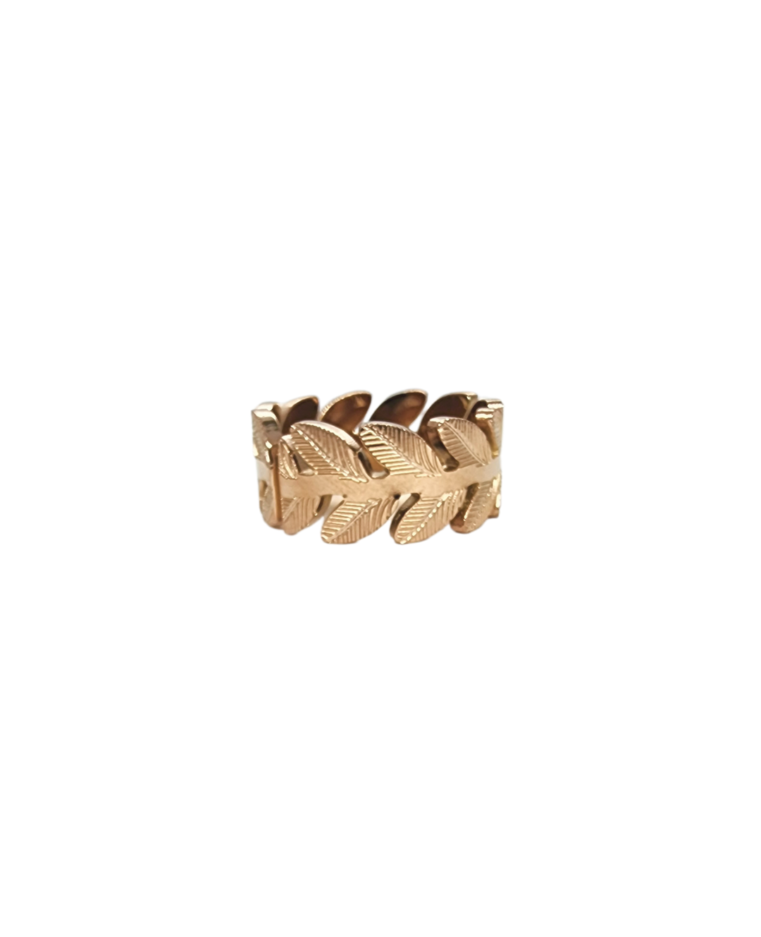 Ms Allure Civic Bay Rings — rose-gold tone stainless steel ring with an elegant, feminine finish.