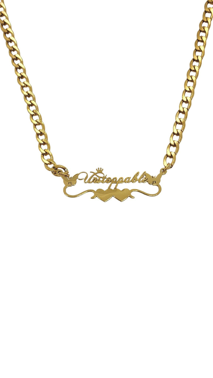 Ms Allure Unstoppable Necklace — rose-gold tone stainless steel necklace with an elegant, feminine finish.