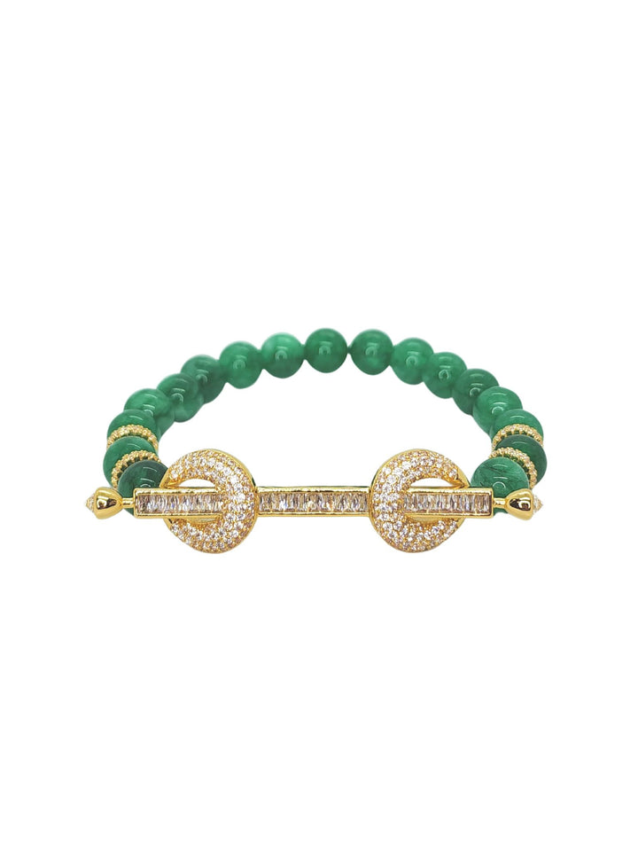Ms Allure Casablanca Bracelet — silver-tone and white cubic zirconia bracelet with an elegant, feminine finish.