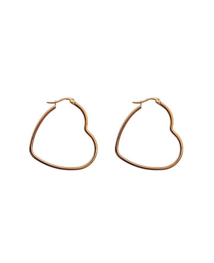 Ms Allure Big Heart Earrings — rose-gold tone earrings with an elegant, feminine finish.