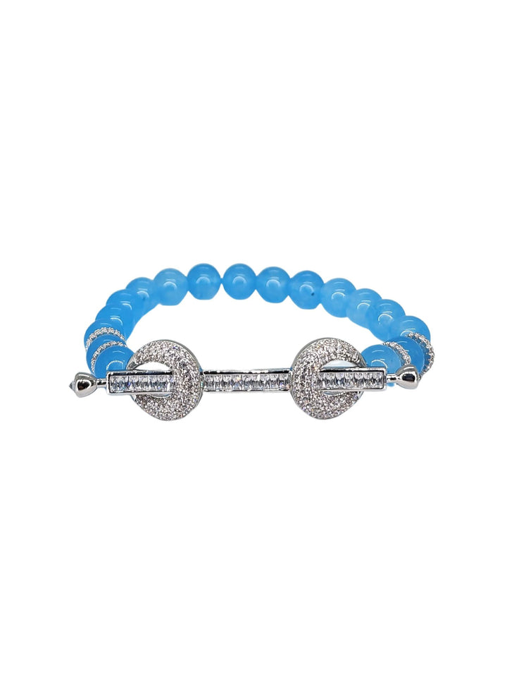 Ms Allure Casablanca Bracelet — silver-tone and white cubic zirconia bracelet with an elegant, feminine finish.