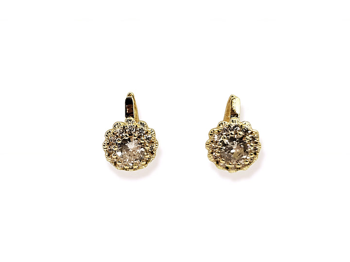 Ms Allure Petite Crystal Earrings — silver-tone cubic zirconia earrings with an elegant, feminine finish.