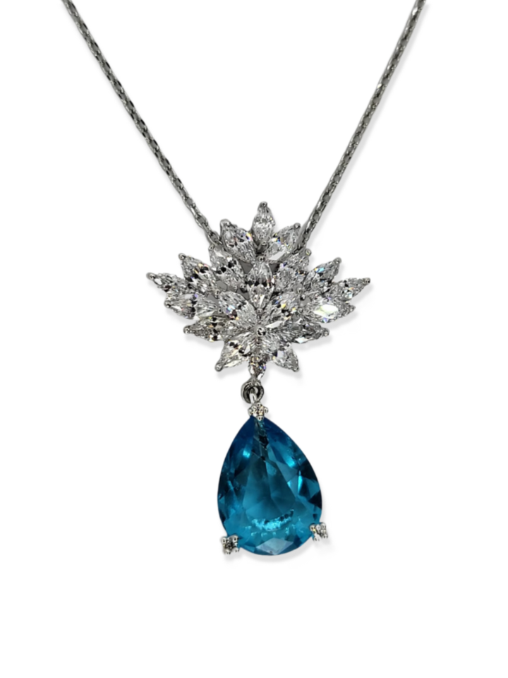 Ms Allure Feeling Proper Necklace — silver-tone cubic zirconia necklace with an elegant, feminine finish.