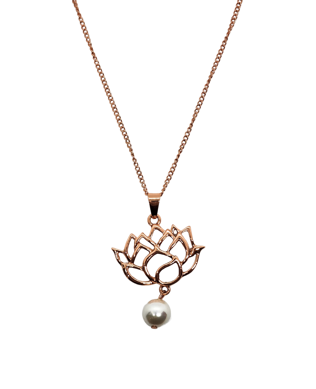 Ms Allure Pearls Bloom Necklace — gold-tone pearl necklace with an elegant, feminine finish.