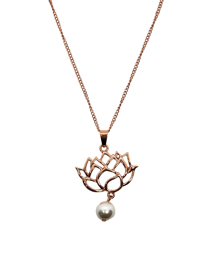 Ms Allure Pearls Bloom Necklace — gold-tone pearl necklace with an elegant, feminine finish.