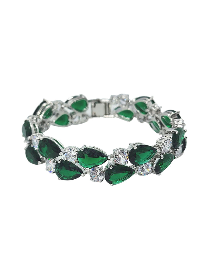 Ms Allure Hollywood Drive Bracelet — green and rose-gold tone bracelet with an elegant, feminine finish.