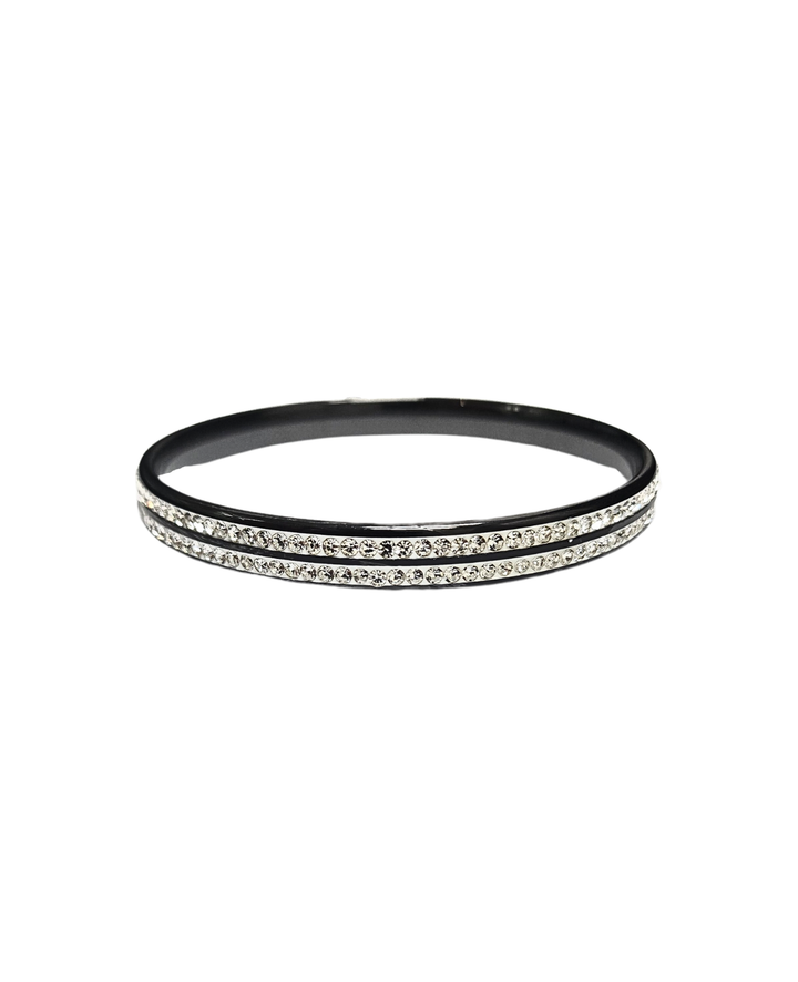Ms Allure Alluring Bracelet — black cubic zirconia bracelet with an elegant, feminine finish.