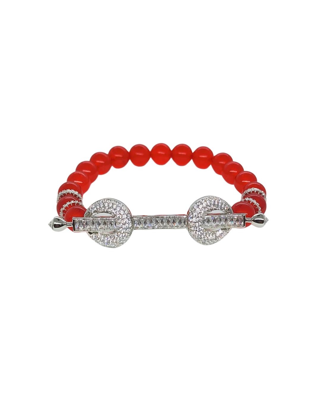 Ms Allure Casablanca Bracelet — silver-tone and white cubic zirconia bracelet with an elegant, feminine finish.