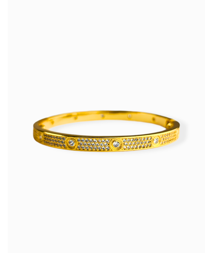 Ms Allure Designer Bracelet — gold-tone cubic zirconia bracelet with an elegant, feminine finish.
