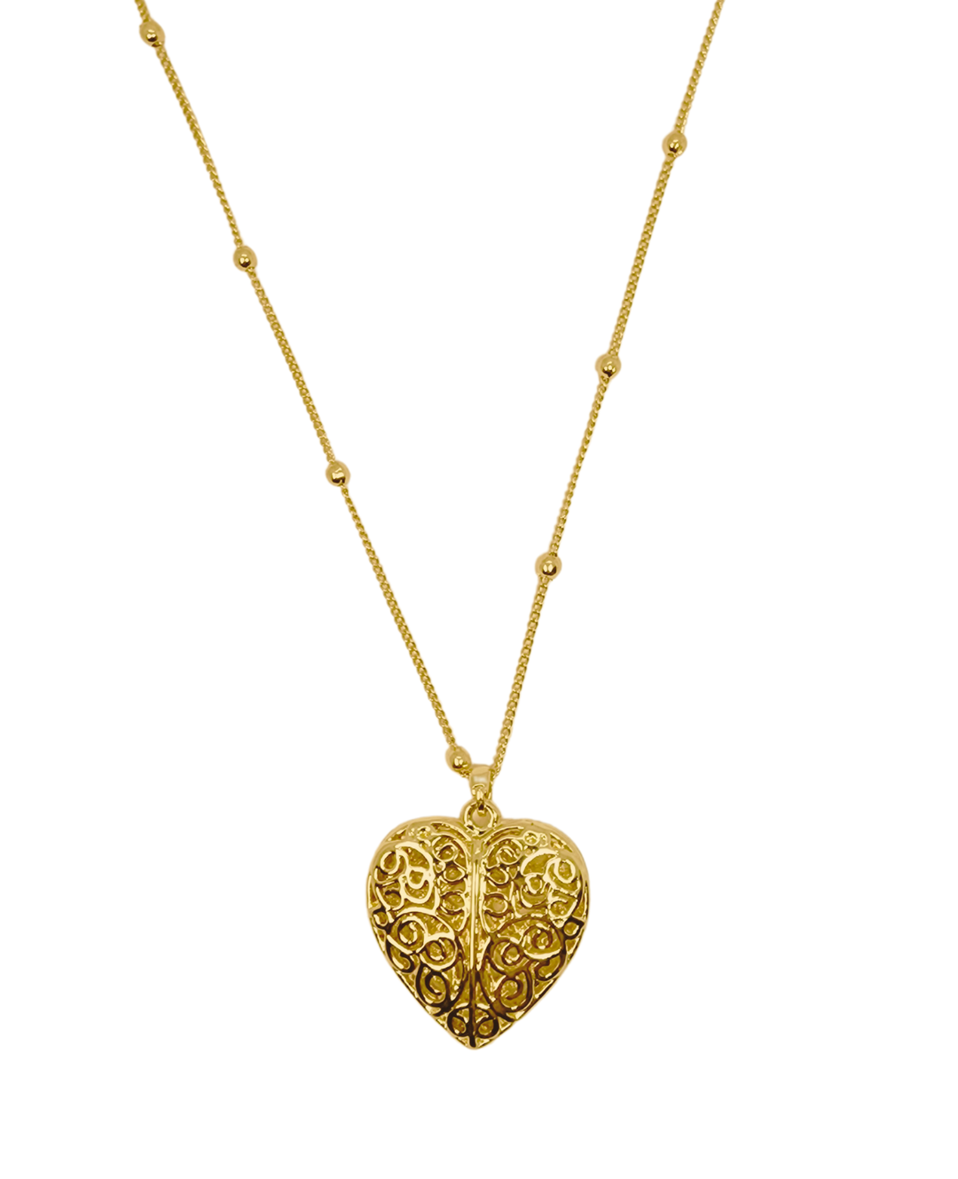 Ms Allure Love Story Necklace — gold-tone necklace with an elegant, feminine finish.