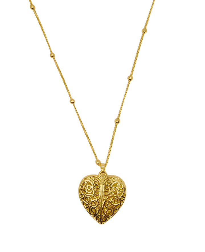 Ms Allure Love Story Necklace — gold-tone necklace with an elegant, feminine finish.