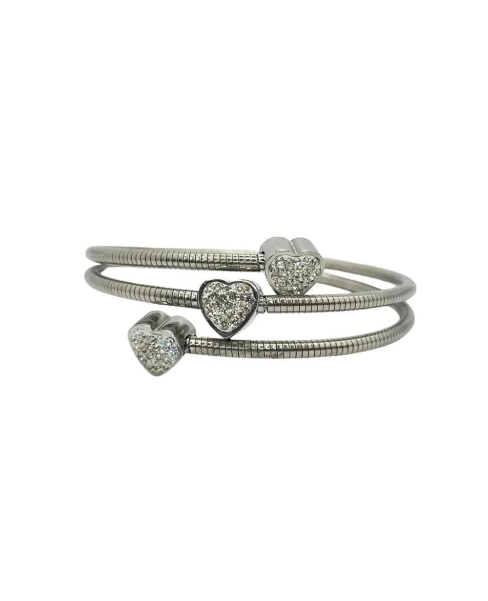 Ms Allure Wrapped In Love Bracelet — rose-gold tone cubic zirconia bracelet with an elegant, feminine finish.