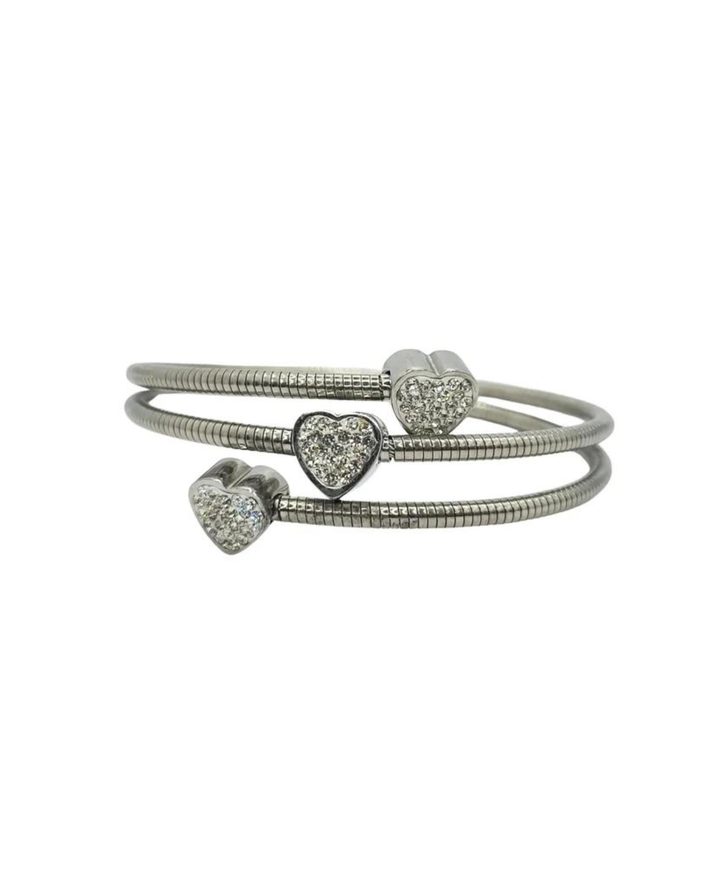 Ms Allure Wrapped In Love Bracelet — rose-gold tone cubic zirconia bracelet with an elegant, feminine finish.