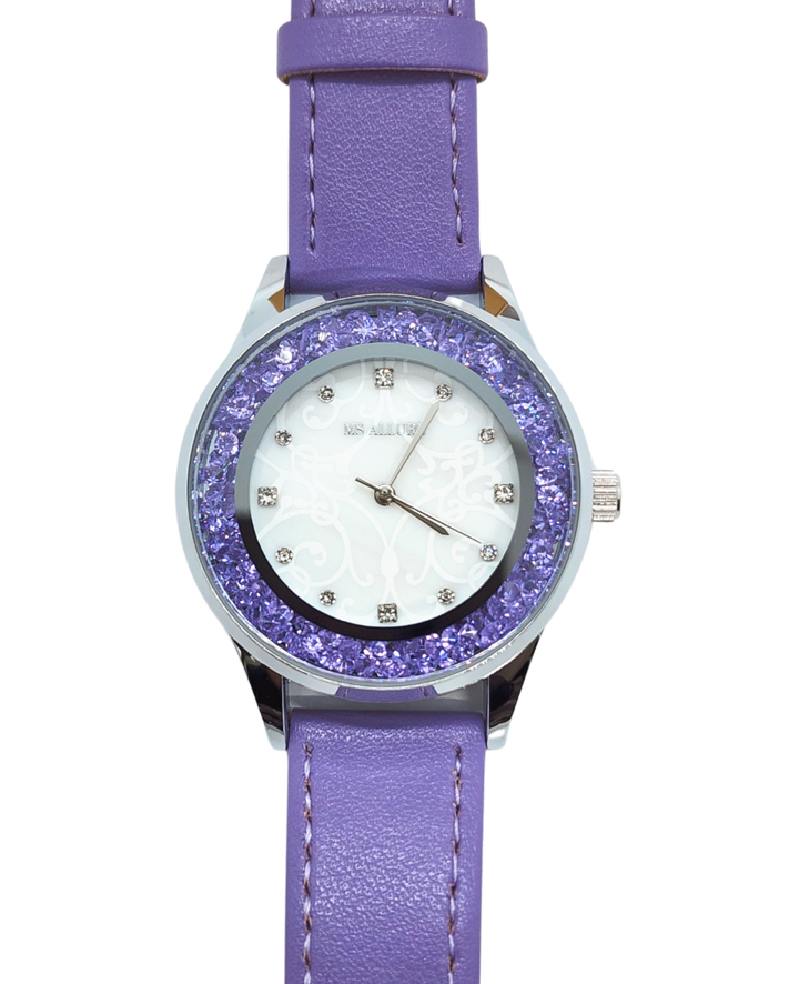 Ms Allure Quarter To Ms A Watch — black watch with an elegant, feminine finish.