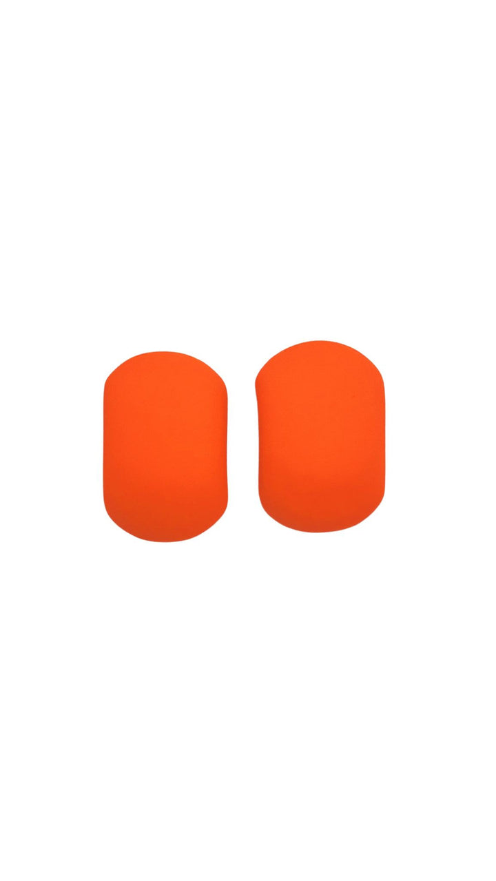Ms Allure Solid Sunrise Earrings — orange earrings with an elegant, feminine finish.