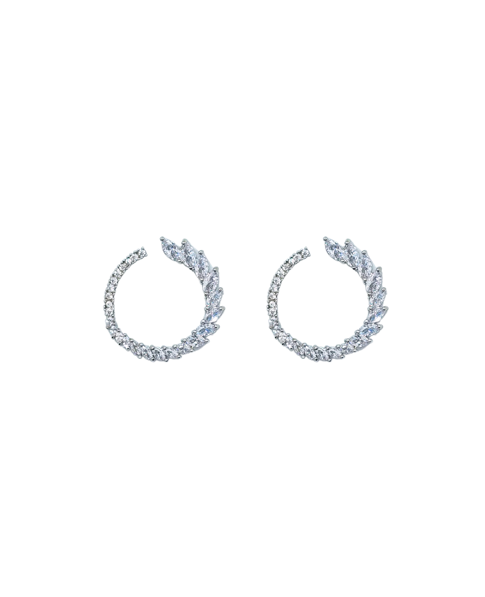 Ms Allure Travelling Wind Set — silver-tone cubic zirconia coordinated jewellery set with an elegant, feminine finish.