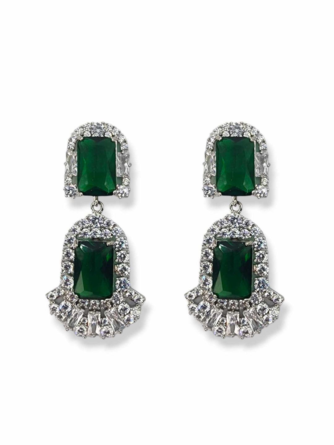 Ms Allure Lady Allure Earrings — silver-tone cubic zirconia earrings with an elegant, feminine finish.