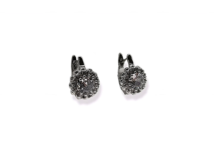 Ms Allure Petite Crystal Earrings — silver-tone cubic zirconia earrings with an elegant, feminine finish.